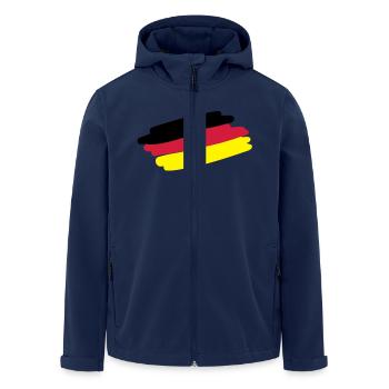 germany_flag_f3 - Veste softshell homme en polyester recyclé Stanley/Stella - marine - Devant - AI Model Male 185 light (185cm)