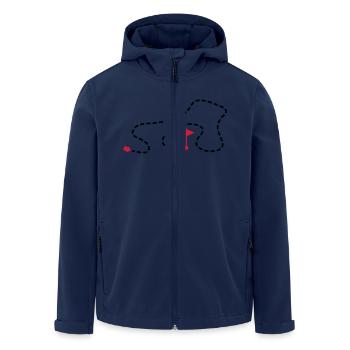 route_1f2 - Men’s Recycled Softshell Jacket by Stanley/Stella - navy - Front - AI Model Male 185 light (185cm)