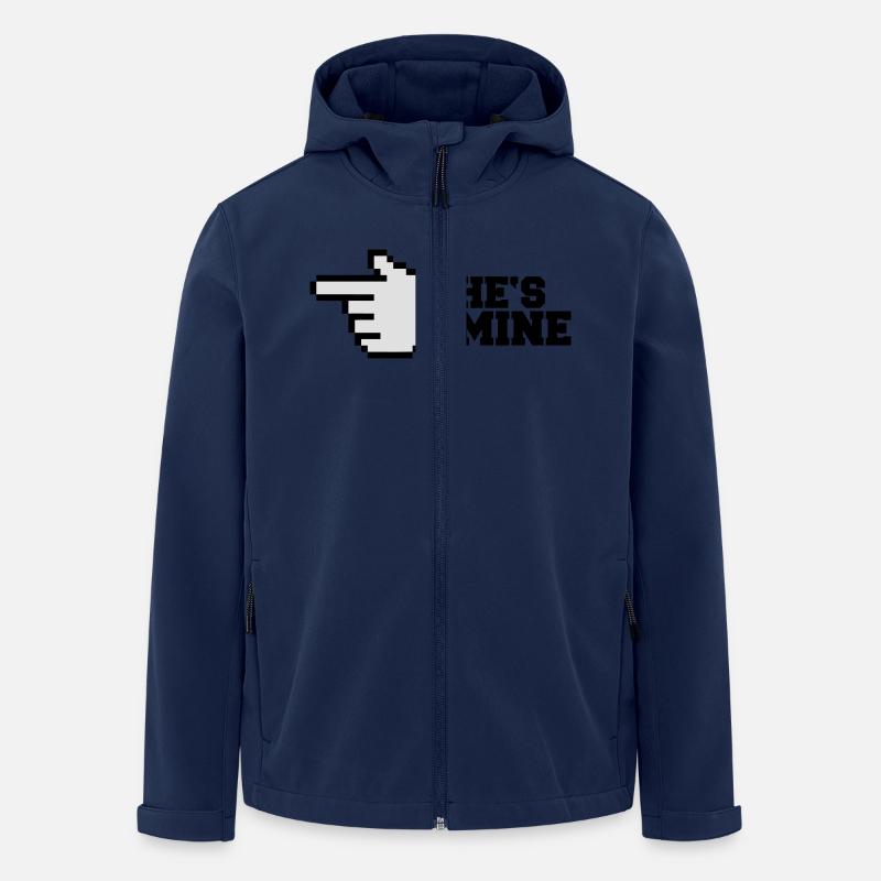 Hes Mine - Recycelte Männer Softshell-Jacke von Stanley/Stella - Navy