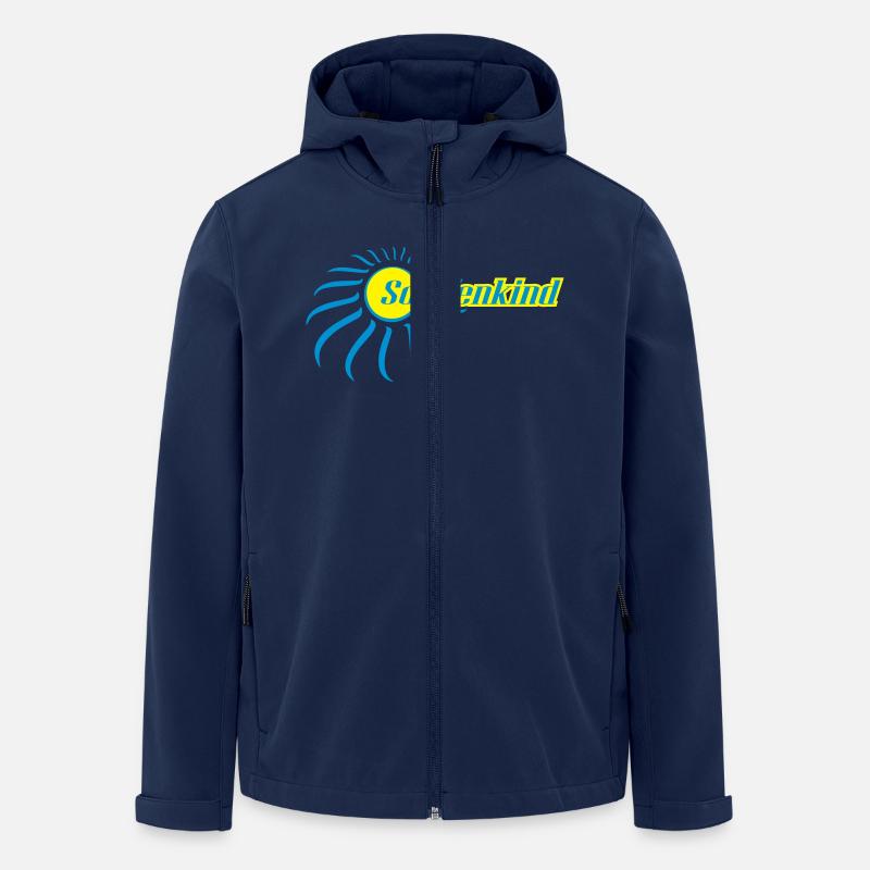 sonnenkind2ca_mit_kontur - Recycelte Männer Softshell-Jacke von Stanley/Stella - Navy