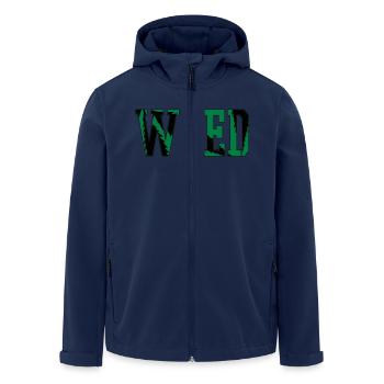 WEED - Veste softshell homme en polyester recyclé Stanley/Stella - marine - Devant - AI Model Male 185 light (185cm)