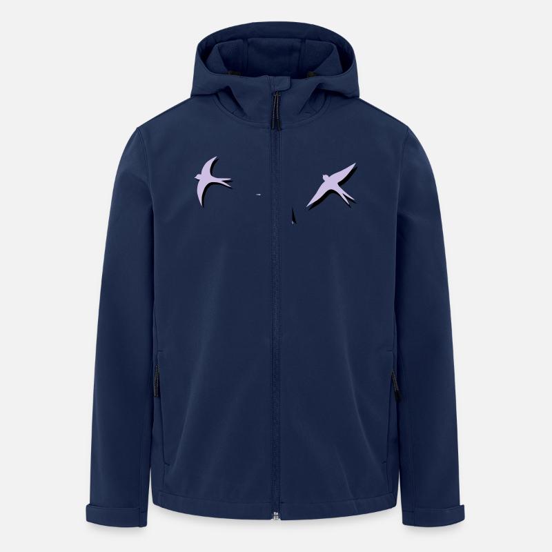 hirondelle - Veste softshell homme en polyester recyclé Stanley/Stella - marine