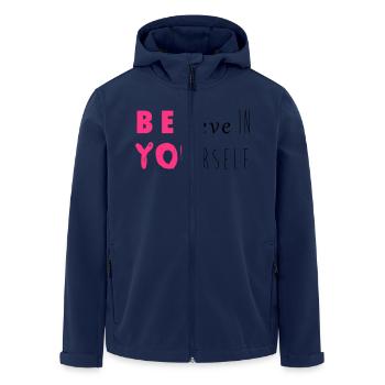 Be you - Recycelte Männer Softshell-Jacke von Stanley/Stella - Navy - Vorne - AI Model Male 185 light (185cm)