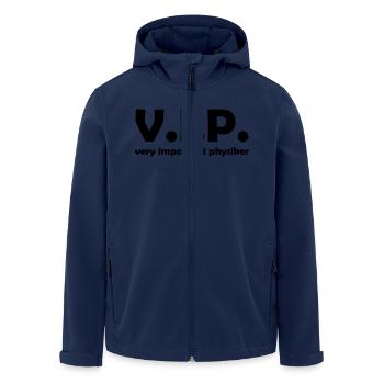 physiker - Recycelte Männer Softshell-Jacke von Stanley/Stella - Navy - Vorne - AI Model Male 185 light (185cm)