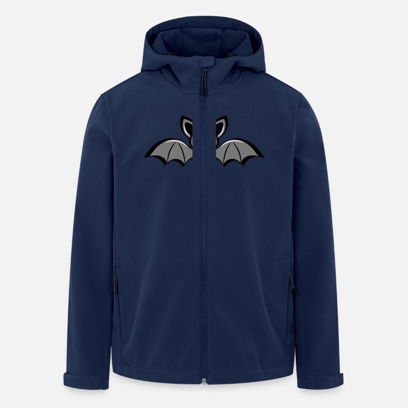 Fledermaus lustig süss - Recycelte Männer Softshell-Jacke von Stanley/Stella - Navy