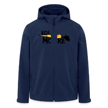 Volle Möhre - Recycelte Männer Softshell-Jacke von Stanley/Stella - Navy - Vorne - AI Model Male 185 light (185cm)