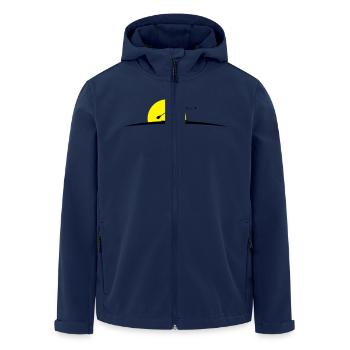 Stand Up Paddeln - Recycelte Männer Softshell-Jacke von Stanley/Stella - Navy - Vorne - AI Model Male 185 light (185cm)