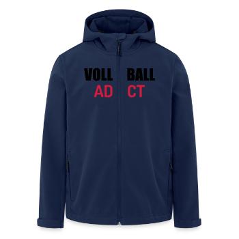 Volleyball - Volley Ball - Volley-Ball - Sport - Recycelte Männer Softshell-Jacke von Stanley/Stella - Navy - Vorne - AI Model Male 185 light (185cm)
