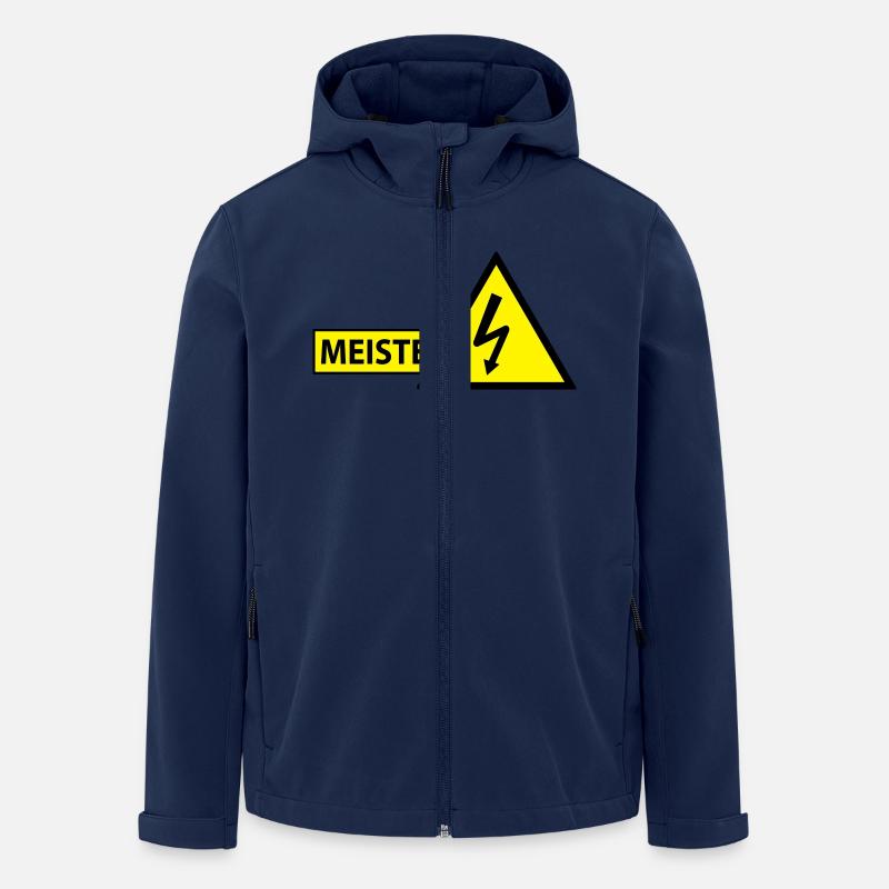 (2_meister_elektro) - Recycelte Männer Softshell-Jacke von Stanley/Stella - Navy