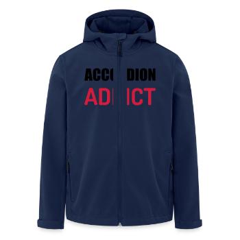 Accordion - Accordionist - Accordéon - Music - Men’s Recycled Softshell Jacket by Stanley/Stella - navy - Front - AI Model Male 185 light (185cm)