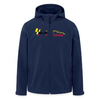 SIMRACING - eRacing - Veste softshell homme en polyester recyclé Stanley/Stella - marine - Devant - AI Model Male 185 light (185cm)