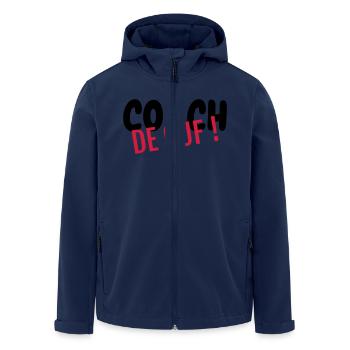 Coach Coaching Trainer Sport Entraineur Team - Men’s Recycled Softshell Jacket by Stanley/Stella - navy - Front - AI Model Male 185 light (185cm)