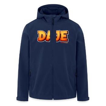 Roman phrases: DAJE - Men’s Recycled Softshell Jacket by Stanley/Stella - navy - Front - AI Model Male 185 light (185cm)