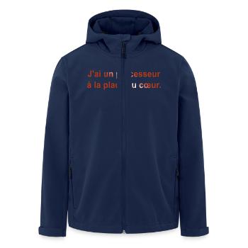 GEEK HUMOUR DRÖLES BLAGUE 1 - Veste softshell homme en polyester recyclé Stanley/Stella - marine - Devant - AI Model Male 185 light (185cm)
