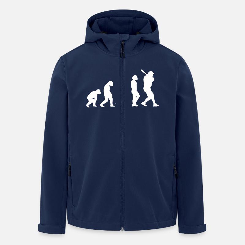 Baseballspieler Evolution Baseball - Recycelte Männer Softshell-Jacke von Stanley/Stella - Navy