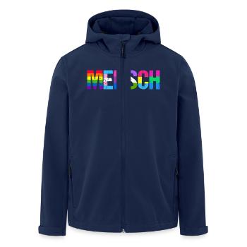 Mensch Pride Month LGBT LGBTQ - Recycelte Männer Softshell-Jacke von Stanley/Stella - Navy - Vorne - AI Model Male 185 light (185cm)