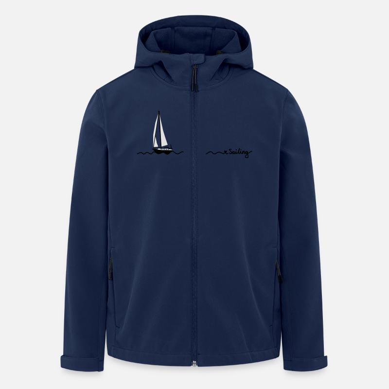 love sailing - Recycelte Männer Softshell-Jacke von Stanley/Stella - Navy