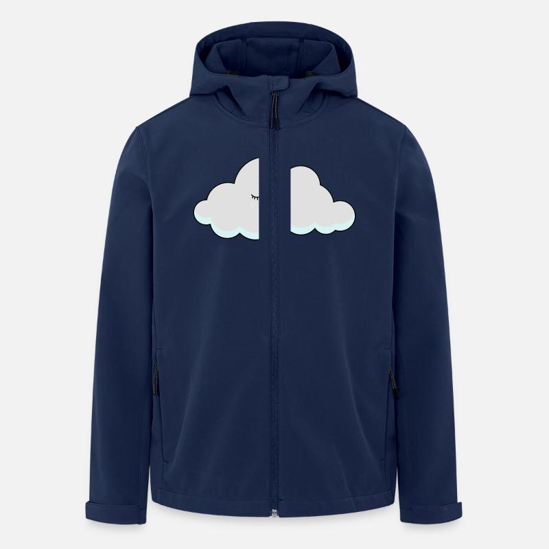Schlaf Wolke mit Wimpern - Recycelte Männer Softshell-Jacke von Stanley/Stella - Navy
