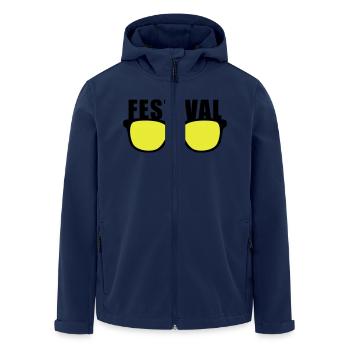 Festival T-Shirt, Konzert T-Shirt, Party T-Shirt - Recycelte Männer Softshell-Jacke von Stanley/Stella - Navy - Vorne - AI Model Male 185 light (185cm)