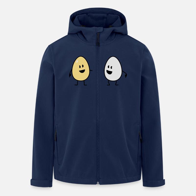 eggs - Men’s Recycled Softshell Jacket by Stanley/Stella - navy