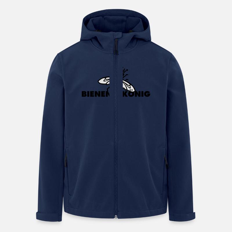 bienenkoenig - Recycelte Männer Softshell-Jacke von Stanley/Stella - Navy