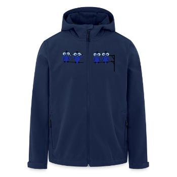 Vogel Sport - Recycelte Männer Softshell-Jacke von Stanley/Stella - Navy - Vorne - AI Model Male 185 light (185cm)