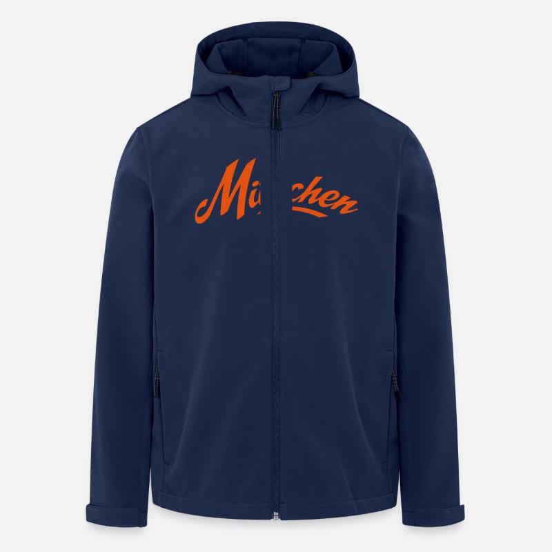 München - Recycelte Männer Softshell-Jacke von Stanley/Stella - Navy