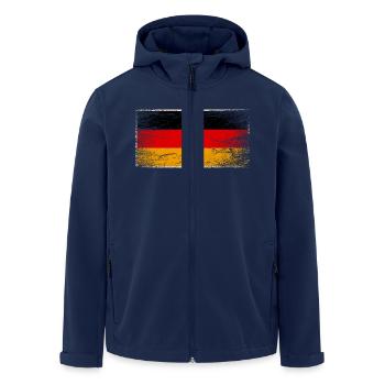 Germany flag Germany flag washed out - Men’s Recycled Softshell Jacket by Stanley/Stella - navy - Front - AI Model Male 185 light (185cm)