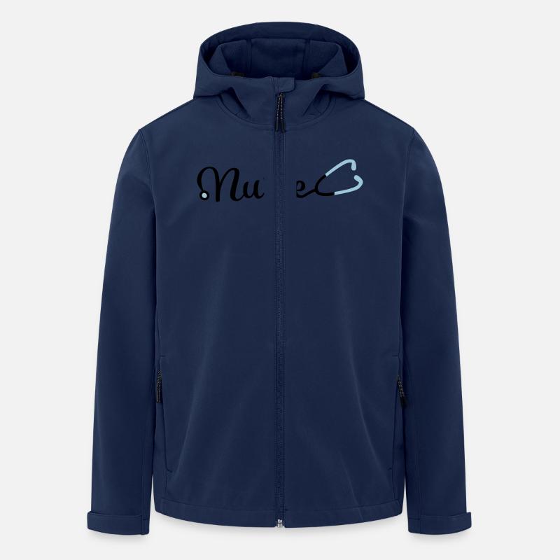 Infirmière - Veste softshell homme en polyester recyclé Stanley/Stella - marine