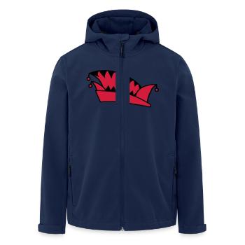 Bonnet d'âne no 3 - V2 - Veste softshell homme en polyester recyclé Stanley/Stella - marine - Devant - AI Model Male 185 light (185cm)