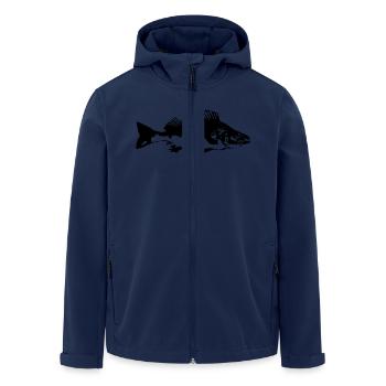 fish_barsch_gg1 - Veste softshell homme en polyester recyclé Stanley/Stella - marine - Devant - AI Model Male 185 light (185cm)