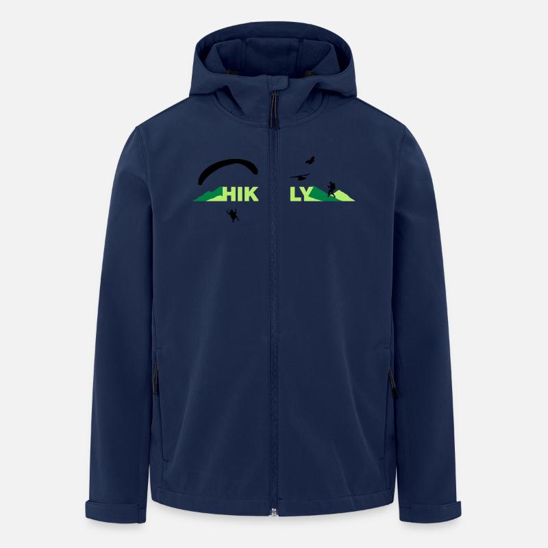 Hike Fly - Recycelte Männer Softshell-Jacke von Stanley/Stella - Navy