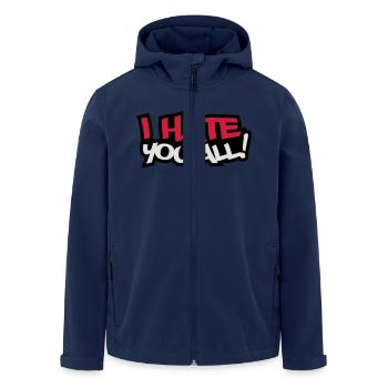 I Hate You All - Veste softshell homme en polyester recyclé Stanley/Stella - marine - Devant - AI Model Male 185 light (185cm)