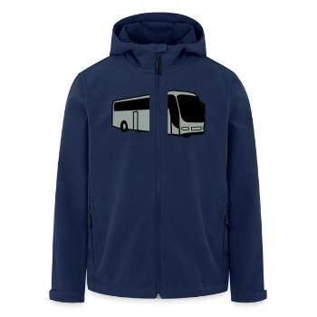 bus autobus bus driver - Men’s Recycled Softshell Jacket by Stanley/Stella - navy - Front - AI Model Male 185 light (185cm)
