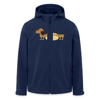 Hot-Dog - Recycelte Männer Softshell-Jacke von Stanley/Stella - Navy - Vorne - AI Model Male 185 light (185cm)