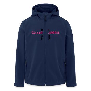 Karting Fahrer Kart Kartfahrer Kartfahrerin Pilot - Recycelte Männer Softshell-Jacke von Stanley/Stella - Navy - Vorne - AI Model Male 185 light (185cm)