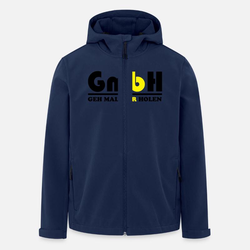 geh_mal_bier_holen_02 - Recycelte Männer Softshell-Jacke von Stanley/Stella - Navy