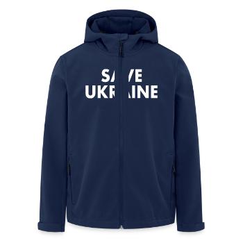 Save ukraine - Recycelte Männer Softshell-Jacke von Stanley/Stella - Navy - Vorne - AI Model Male 185 light (185cm)