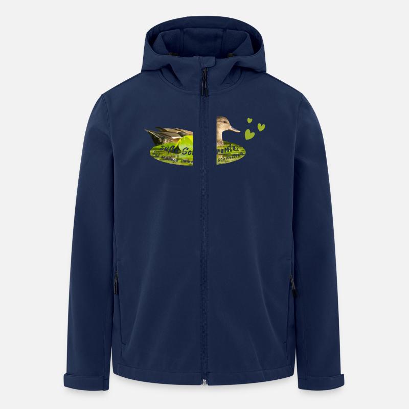 Schnatterente schnattern Quasselstrippe - Recycelte Männer Softshell-Jacke von Stanley/Stella - Navy