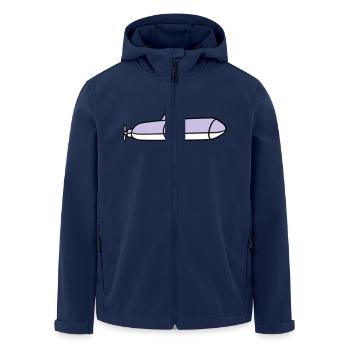 U-Boot Unterseeboot Tauchgang Tauchboot Kapitän - Recycelte Männer Softshell-Jacke von Stanley/Stella - Navy - Vorne - AI Model Male 185 light (185cm)