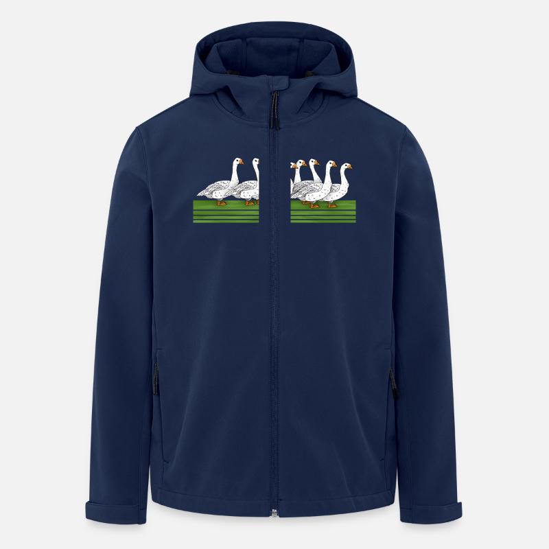 Gänse - Recycelte Männer Softshell-Jacke von Stanley/Stella - Navy