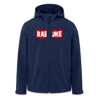 Rabauke - ungehobelter Mensch - ungezogenes Kind - Recycelte Männer Softshell-Jacke von Stanley/Stella - Navy - Vorne - AI Model Male 185 light (185cm)