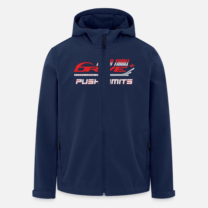Thrill Drive Grafik - Recycelte Männer Softshell-Jacke von Stanley/Stella - Navy