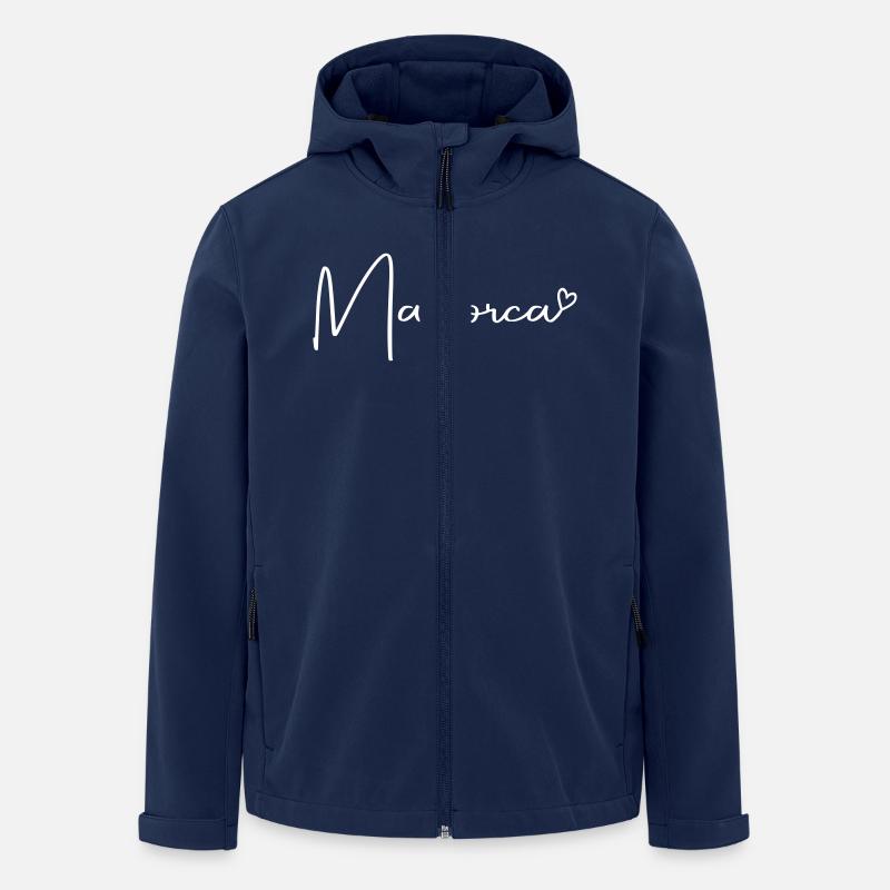Cœur de Majorque - Veste softshell homme en polyester recyclé Stanley/Stella - marine