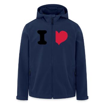 i love - Veste softshell homme en polyester recyclé Stanley/Stella - marine - Devant - AI Model Male 185 light (185cm)