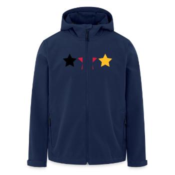 WM Sterne - Men’s Recycled Softshell Jacket by Stanley/Stella - navy - Front - AI Model Male 185 light (185cm)