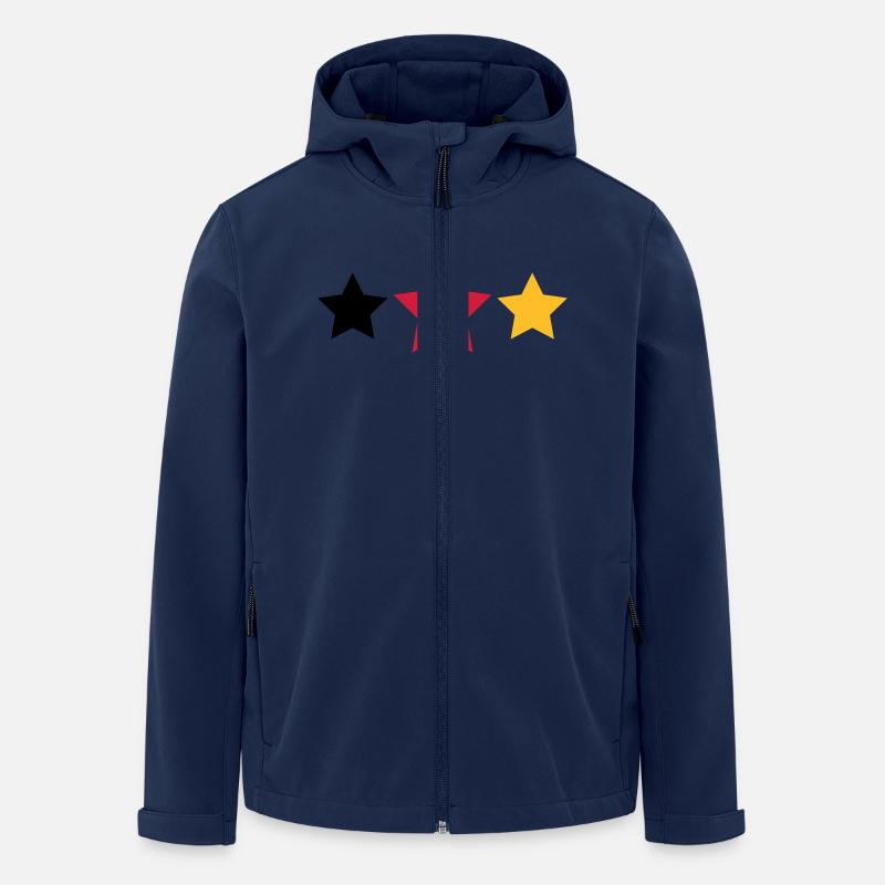 Sterne - Recycelte Männer Softshell-Jacke von Stanley/Stella - Navy