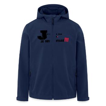 je ne suis pas vieille - Veste softshell homme en polyester recyclé Stanley/Stella - marine - Devant - AI Model Male 185 light (185cm)