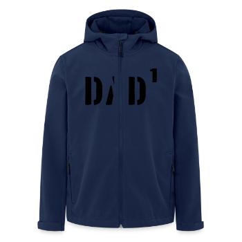 DAD -1 - Recycelte Männer Softshell-Jacke von Stanley/Stella - Navy - Vorne - AI Model Male 185 light (185cm)