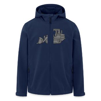 Bulldozer excavatore 2 - Men’s Recycled Softshell Jacket by Stanley/Stella - navy - Front - AI Model Male 185 light (185cm)